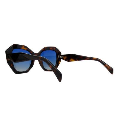 A10856(3) Women's Scratch Resistant black Acetate Full Rim Geometric Modern Sunglasses Eyewear