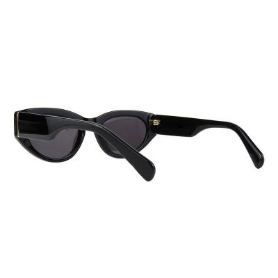 A10858(3) Women's Polarized crystal brown / amber Acetate Full Rim Cat Eye Vintage Sunglasses Eyewear