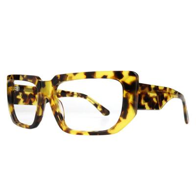 A10849(3) Unisex Hand Polished black Acetate Full Rim Square Modern Sunglasses Eyewear