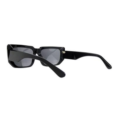 A10849(1) Unisex Hand Polished black Acetate Full Rim Square Modern Sunglasses Eyewear