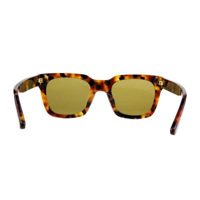 A10842(2) Unisex Polarized black Acetate Full Rim Square Modern Sunglasses Eyewear