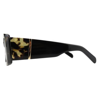 A10860(2) Unisex Scratch Resistant black Acetate Full Rim Square Modern Sunglasses Eyewear