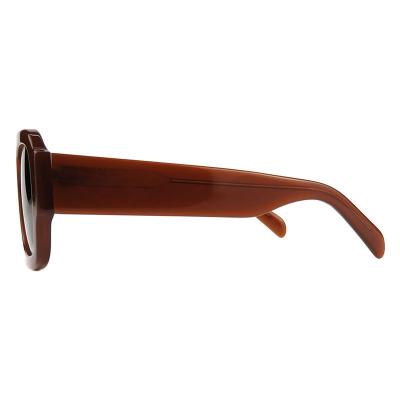 A10861(1) Unisex UV400 Protection tortoise Acetate Full Rim Square Modern Sunglasses Eyewear