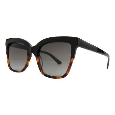 A10851(4) Women's Spring Hinge burgundy with red tortoise pattern Acetate Full Rim Square Modern Sunglasses Eyewear