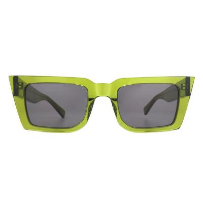 A10847(2) Women's Hand Polished black Acetate Full Rim Geometric Modern Sunglasses Eyewear