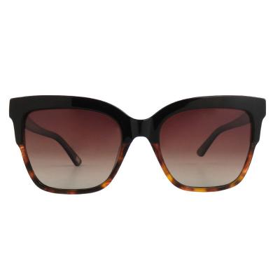 A10851(3) Women's Scratch Resistant burgundy with red tortoise pattern Acetate Full Rim Square Modern Sunglasses Eyewear