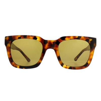 A10842(2) Unisex Polarized black Acetate Full Rim Square Modern Sunglasses Eyewear