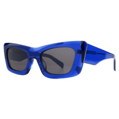 A10848(1) Unisex Durable blue Acetate Full Rim Geometric Modern Sunglasses Eyewear