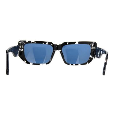 A10849(2) Unisex Polarized black Acetate Full Rim Square Modern Sunglasses Eyewear