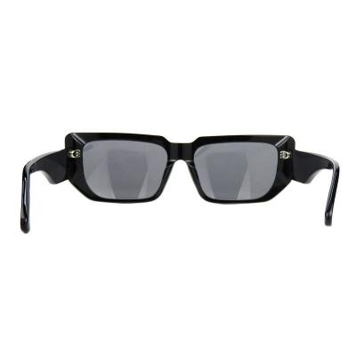 A10849(1) Unisex Hand Polished black Acetate Full Rim Square Modern Sunglasses Eyewear