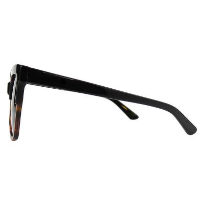 A10851(4) Women's Spring Hinge burgundy with red tortoise pattern Acetate Full Rim Square Modern Sunglasses Eyewear