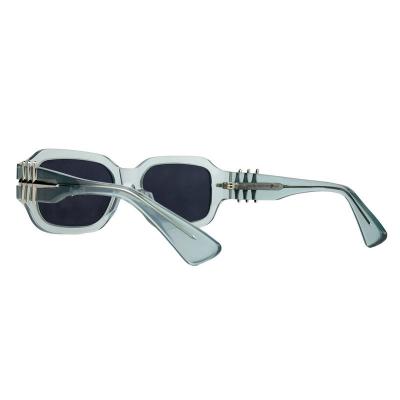 A10850(2) Unisex UV400 Protection olive green crystal Acetate Full Rim Geometric Vintage Sunglasses Eyewear