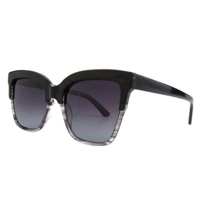 A10851(2) Women's UV400 Protection burgundy with red tortoise pattern Acetate Full Rim Square Modern Sunglasses Eyewear