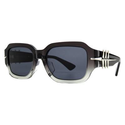 A10850(3) Unisex Hand Polished olive green crystal Acetate Full Rim Geometric Vintage Sunglasses Eyewear