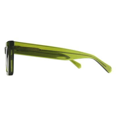 A10847(2) Women's Hand Polished black Acetate Full Rim Geometric Modern Sunglasses Eyewear