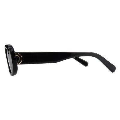 A10859(1) Women's UV400 Protection black Acetate Full Rim Oval Vintage Sunglasses Eyewear