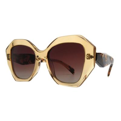 A10856(2) Women's UV400 Protection black Acetate Full Rim Geometric Modern Sunglasses Eyewear
