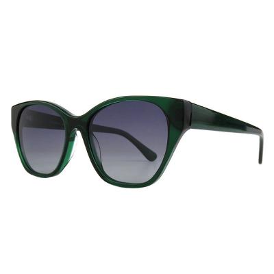 A10854(1) Women's Premium Quality green Acetate Full Rim Cat Eye Modern Sunglasses Eyewear