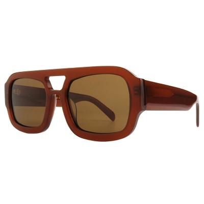 A10861(1) Unisex UV400 Protection tortoise Acetate Full Rim Square Modern Sunglasses Eyewear