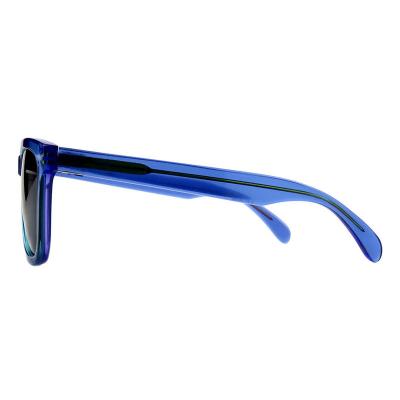A10845(1) Unisex Premium Quality crystal blue Acetate Full Rim Wayfarer Modern Sunglasses Eyewear