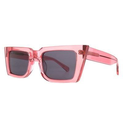 A10847(3) Women's UV400 Protection black Acetate Full Rim Geometric Modern Sunglasses Eyewear