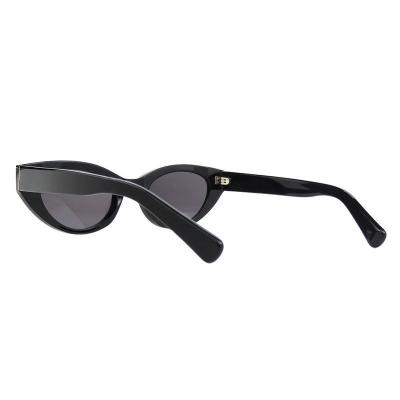 A10846(1) Women's UV400 Protection black Acetate Full Rim Cat Eye Modern Sunglasses Eyewear