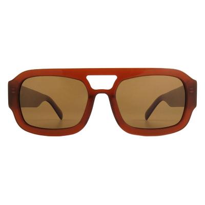 A10861(1) Unisex UV400 Protection tortoise Acetate Full Rim Square Modern Sunglasses Eyewear