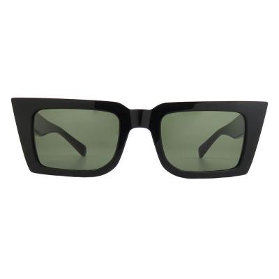 A10847(1) Women's Scratch Resistant black Acetate Full Rim Geometric Modern Sunglasses Eyewear