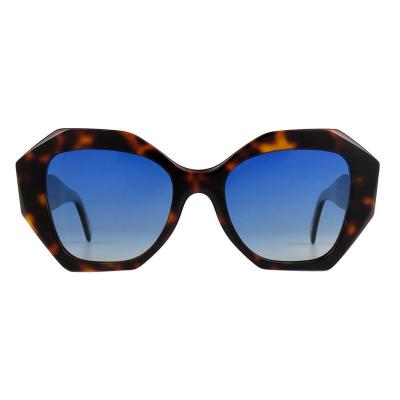 A10856(3) Women's Scratch Resistant black Acetate Full Rim Geometric Modern Sunglasses Eyewear