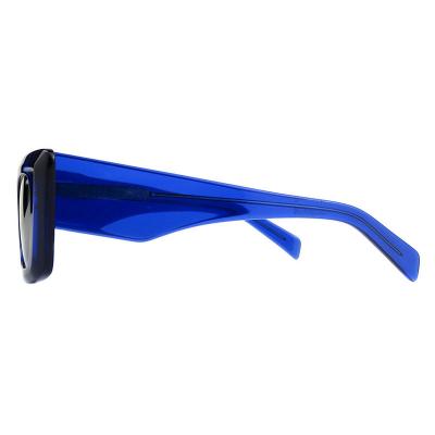 A10848(1) Unisex Durable blue Acetate Full Rim Geometric Modern Sunglasses Eyewear