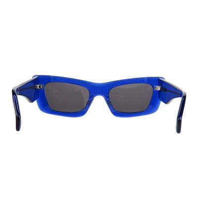A10848(1) Unisex Durable blue Acetate Full Rim Geometric Modern Sunglasses Eyewear