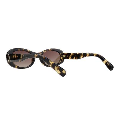 A10859(2) Women's Spring Hinge black Acetate Full Rim Oval Vintage Sunglasses Eyewear