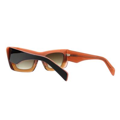 A10848(2) Unisex Lightweight blue Acetate Full Rim Geometric Modern Sunglasses Eyewear