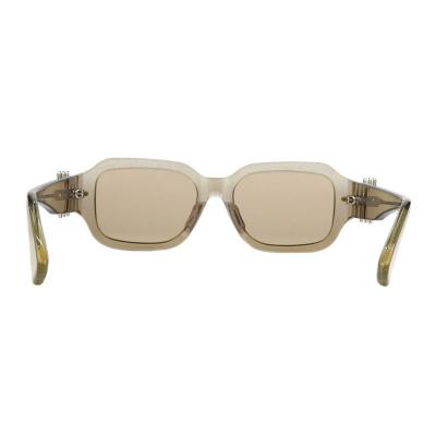 A10850(1) Unisex Premium Quality olive green crystal Acetate Full Rim Geometric Vintage Sunglasses Eyewear