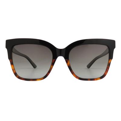 A10851(4) Women's Spring Hinge burgundy with red tortoise pattern Acetate Full Rim Square Modern Sunglasses Eyewear
