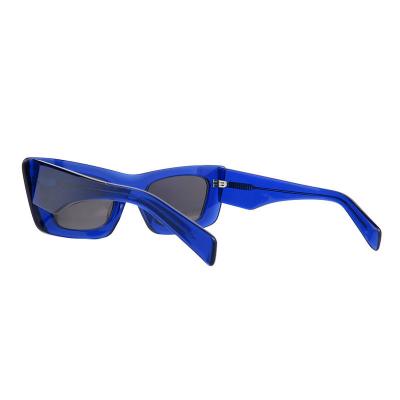 A10848(1) Unisex Durable blue Acetate Full Rim Geometric Modern Sunglasses Eyewear
