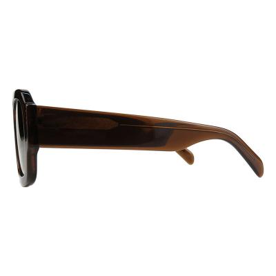 A10861(2) Unisex UV400 Protection tortoise Acetate Full Rim Square Modern Sunglasses Eyewear
