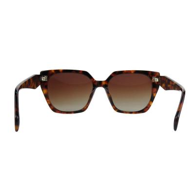 A10852(3) Women's Polarized black Acetate Full Rim Cat Eye Modern Sunglasses Eyewear