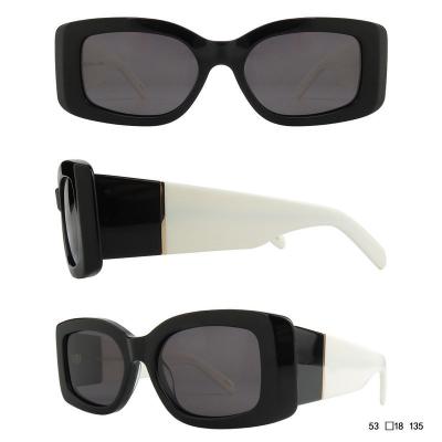 A10860(1) Unisex Durable black Acetate Full Rim Square Modern Sunglasses Eyewear