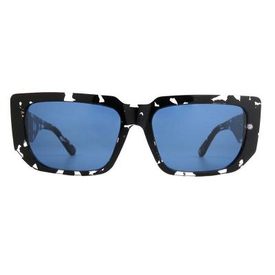 A10849(2) Unisex Polarized black Acetate Full Rim Square Modern Sunglasses Eyewear