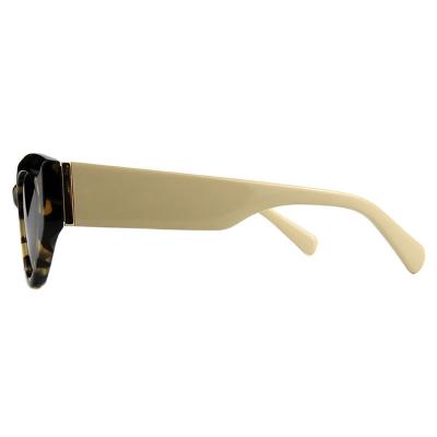 A10858(2) Women's Durable crystal brown / amber Acetate Full Rim Cat Eye Vintage Sunglasses Eyewear