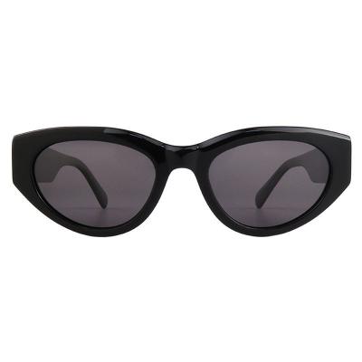 A10858(3) Women's Polarized crystal brown / amber Acetate Full Rim Cat Eye Vintage Sunglasses Eyewear