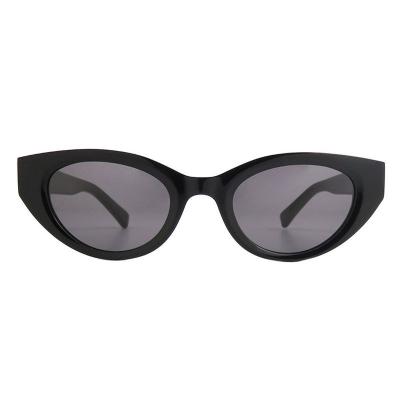 A10846(1) Women's UV400 Protection black Acetate Full Rim Cat Eye Modern Sunglasses Eyewear
