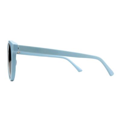 A10890(4) Unisex Spring Hinge green Acetate Full Rim Round Modern Sunglasses Eyewear