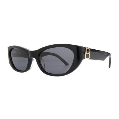 A10866(1) Unisex Spring Hinge black Acetate Full Rim Oval Modern Sunglasses Eyewear