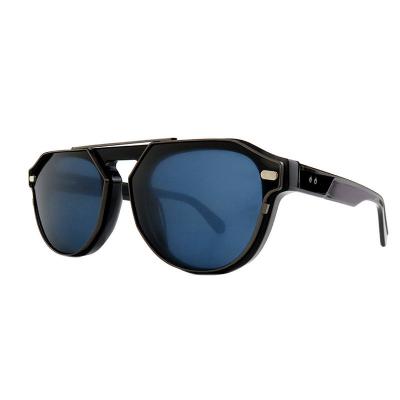 A10899(1) Men's Durable black Acetate Full Rim Browline Modern Sunglasses Eyewear
