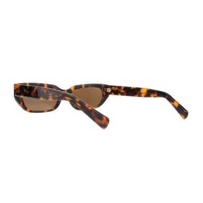 A10863(1) Women's Lightweight tortoise Acetate Full Rim Geometric Modern Sunglasses Eyewear
