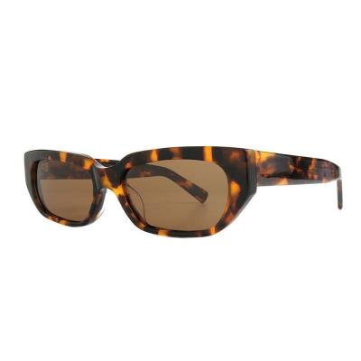 A10863(1) Women's Lightweight tortoise Acetate Full Rim Geometric Modern Sunglasses Eyewear