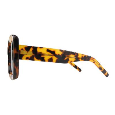 A10894(1) Women's Hand Polished tortoise Acetate Full Rim Square Vintage Sunglasses Eyewear
