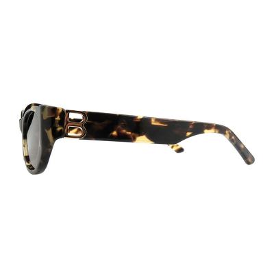A10866(3) Unisex Premium Quality black Acetate Full Rim Oval Modern Sunglasses Eyewear